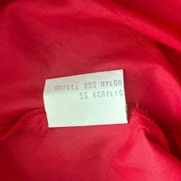 Vintage 80s Kaelin Ski Wear Windbreaker Mens Large Red Pullover Casual Jacket - Picture 14 of 15